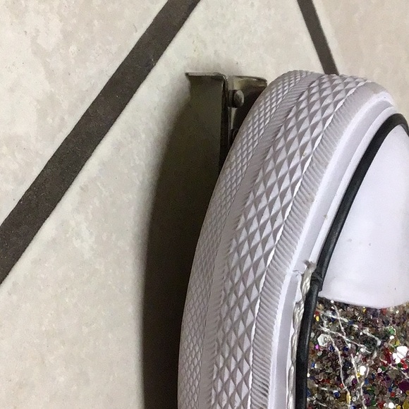 DOUBLE PLATINUM GLITTER HIGHTOPS 7.5 - Picture 11 of 13